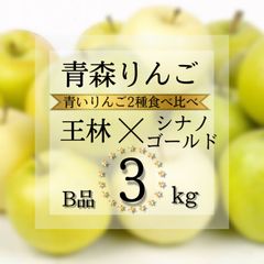 青森県産 シナノゴールド 王林 りんご【B品3kg】【送料無料】【農家直送】