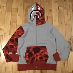 激レアエイプシャークパーカー赤色 楽天市場】A BATHING APE(エイプ)COLOR CAMO SHARK FULL ZIP