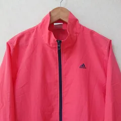 (^w^)b adidas アディダス トラック ジャケット ジャージ ジップアップ ロゴ刺繍 スポーツ トレーニング 運動 ランニング ウォーキング メッシュ 3ストライプ 3ライン シンプル カジュアル ピンク レディース サイズL