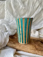 丹波焼　源右衛門窯　しましまフリーカップ