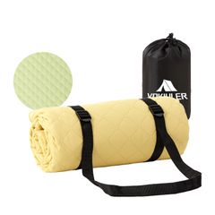 【新着商品】マット キャンプ 200x200cm コンパクト 収納袋付き 洗える ピクニックマット インナーマット 防水 厚手 お花見 ピクニックシート 両面 アウトドア オックス生地 花火大会 レジャーシート 大判 イェロー+ライトグリーン Vokiuler