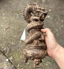 宋白釉蒔絵刻字八卦文様抱月瓶 陶磁器 現代工芸品 美術品 置物