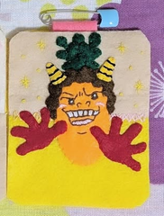 フェルト名札　人参　保育　実習