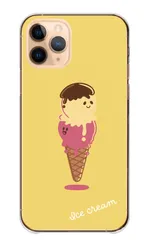 iPhone12 Pro Max ケース カバー アイフォン12 プロマックス スマホケース ハードケース アイス アイスクリーム スイーツ 甘い ポップ カラフル イラスト かわいい キャラクター カラー01