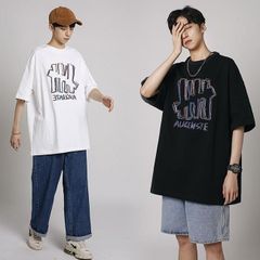 プリントT メンズ Tシャツ 半袖 ゆったり プリント サマーTシャツ 無地 ビッグ カットソー 夏 男性 クルーネック 夏Tシャツ 丸首 半袖Tシャツ シンプル