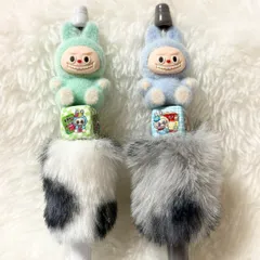 ラブブフロッキーマスコット　デコボールペン 2本セット