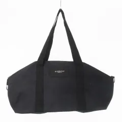 【早い者勝ち】GIVENCHY ブラック ボストンバッグ GIVENCHY キャンバス レザー 2WAY ダッフルバッグ 関税送料込