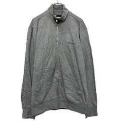 champion プリント スウェット トレーナー チャンピオン L グレー フルジップ 古着卸 アメリカ仕入 a609-6068