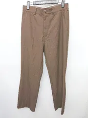 ◇ ⊂ JEANASIS ジーナシス ストレート スラックス サイズM ブラウン レディース P  【1409090032011】