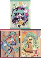 【中古】クリアファイル 初音ミク A5ミニクリアファイルセット(3枚組) 「VOCALOID」 初音ミク生誕4周年記念