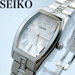 【美品　新品電池】SEIKO CREDOR 3022 アクア　ダイヤ 腕時計 美品 新品電池】SEIKO CREDOR 3022 アクア ダイヤ 腕時計 美品