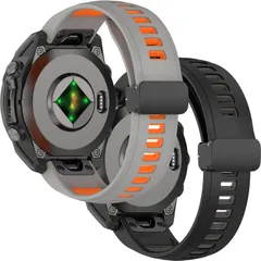 【特価セール】[GYOKUYU] 2色セットバンド For Garmin fenix8 47MM/7/6/5/instinct 2/approach S62 シリコンバンド Garmin Forerunner 965/955/945/935 交換バンド 調節可