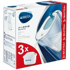 ブリタ ポット型浄水器(ブルー) 浄水部容量：1.4L（全容量：2.4L）