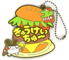 【中古】キーホルダー みみっち＆くちぱっち(きゅうけいちゅ～) はたらく!おしごとラバーチャーム 「一番くじ たまごっちのプチプチおみせっち ～祝!開店!くじびきやさんにいらっしゃいませー～」 F賞