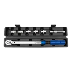 ☆ ブルー ☆ トルクレンチ 車 pmy217 トルクレンチ タイヤ交換 ラチェットレンチ 自動車 バイク 工具 メンテナンス 自動車整備 整備 ホイール交換 自転車 車 オートバイ ロードバイク ケース付き メンテナンス用品 修理 修理ツール 持ち運び 手動のサムネイル