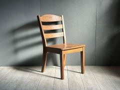 シンプル　オーク材　無垢材　チェア　シングルチェア　ダイニングチェア　IR