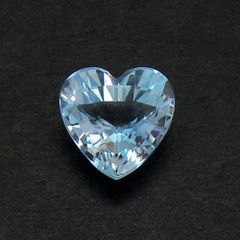 ブルートパーズ ハート 5.29ct ルース 一個 大粒 ソーティングメモ 材料 素材 天然石 パーツ 【中古】【ネコポス配送】