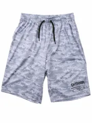 スウェットハーフパンツ 大きいサイズ メンズ カモフラ 迷彩柄 ジャージハーフパンツ OUTDOOR C060625-02 グレー