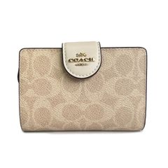 コーチ COACH 折り財布 レディース シグネチャー ミディアム コーナー ジップ ウォレット CW786 IMXDM サンド×チョーク
