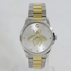 最終値下げ GUCCI 腕時計 美品 最終値下げ】GUCCI 腕時計 蜂文字盤白