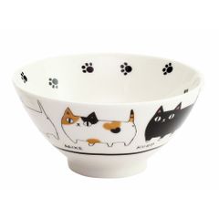 ☆ 行進 ☆ にゃん屋 猫3兄弟飯椀 にゃん屋 猫3兄弟 お茶碗 日本製 飯椀 ご飯茶碗 茶碗 茶わん 猫 ねこ ネコ 耳付き キャラクター 猫柄 ネコ柄 食器 可愛らしい キッチン雑貨 かわいい 可愛い キャラ キャット キュート お祝い 記念品