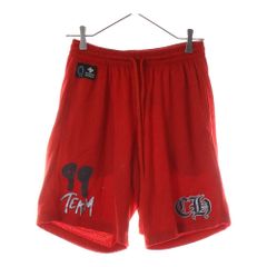 CHROME HEARTS (クロムハーツ) MATTY BOY PRO FORM TEAM MESH VARSITY SHORTS プリントメッシュハーフパンツ