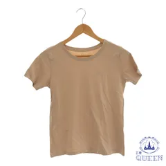 ☆極美品☆ E hy トップス Tシャツ シンプル カジュアル 半袖 レディース ピンクベージュ F 901-7378 送料無料 古着