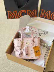 【今日特価】Mcm Original Cowhide Mini Market Tote-MM輸入2