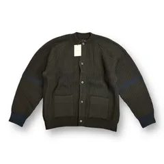 定価50600円 新品 stein THICK WALE RIB CREW NECK CARDIGAN リブクルーネックカーディガン セーター シュタイン st.457 M ダークチャコール 51225Aのサムネイル