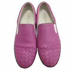 BOTTEFA VENETA ボッテガヴェネタ イントレチャート レザー スニーカー サイドゴアシューズ ローファー パープル サイズ36.5 /T2K