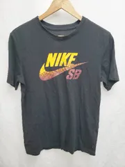 ◇ ΘΦ THE　NIKE TEE DRI-FIT　ロゴ　ペイント風　半袖 Tシャツ　カットソー サイズS ブラック レディース P  【1410160011782】