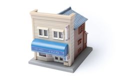 S039-1 商店A ベージュ/ブルー