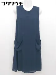 ◇ koe コエ ノースリーブ 膝下丈 ワンピース サイズS ネイビー系 レディース 【中古】 【1104230001055】