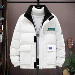 [L]メンズ  服  シンプル ファッション オシャレ 大人 かっこいい 大きいサイズ ストリート 紳士服 ダウン ジャケット 冬 カジュアル コットン コート 暖かい コットンジャケット