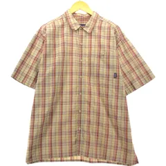 古着 00年代 パタゴニア Patagonia 53000S0 シアサッカー 半袖 チェックシャツ ボックスシャツ メンズL相当/eaa541711