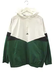 アディダス adidas 24AW ツイストウィーブ IM7226 GOLF ゴルフウエア 2XL グリーン ハーフジップ ジャケット ブルゾン