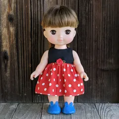 メルちゃん・ソランちゃん　ノースリーブワンピース(赤)