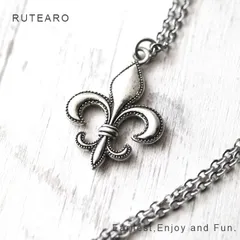 素敵な百合デザインのネックレス ― ネックレス フルールドリス 百合 シルバー アヤメ アイリス メンズ レディース ペンダント 花 プレゼント プチギフト アクセサリー お守り ― 000202