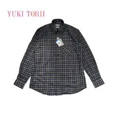 281◯ YUKI TORII ネルシャツ　M チェック　新品未使用のサムネイル