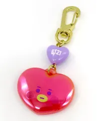 【中古】雑貨 TATA(ブイ) アクリルキーホルダー BABY(ハート形チャーム付き) オーロラカラー 「BT21」