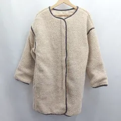 ◇ ⊇ classicalelf クラシカルエルフ 長袖 ボアコート サイズL ベージュ レディース E  【1504240008363】