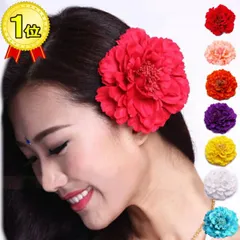 ヘッドドレス ヘアアクセサリー 2way フラワー コサージュ 大きい 花 クリップ 安全ピン 造花 アレンジ 髪飾り 和風 浴衣 卒業式 成人式 七五三 フォーマル 文化祭 学園祭 カメリア ダリア 牡丹 フラワー ヘアゴム ダンス cr166