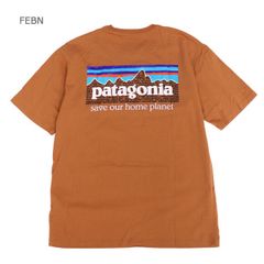 patagonia Tシャツ P-6 MISSION ORGANIC T-SHIRT 37529 FERTILE BROWN FEBN ファーティルブラウン    Mサイズ パタゴニア