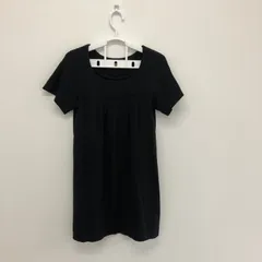 【PROPORTION】プロポーション　ブラック　黒　トップス　ニット　半袖　レディース　シンプル