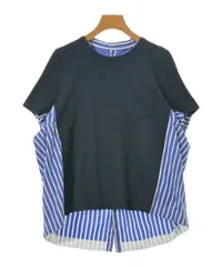 Sacai 23SS サカイ カットソー 切替トップス 半袖シャツ 美品 Sacai サカイ ブラウス プルオーバー トップス カットソー