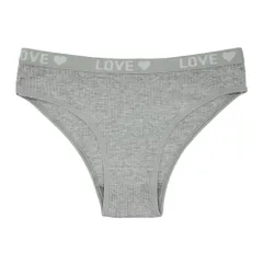 ブラジリアン レディース 綿95% スポーティ ロゴ 太めゴム リブあみ ストレッチ ハート ハーフバック シンプル 無地 スポーツ ジム Tバック ショーツ rt-033