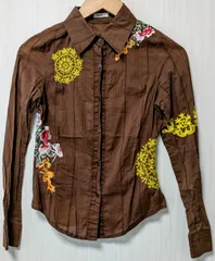 miumiu ポンパドールピンクの愛され素敵色シルクシャツ