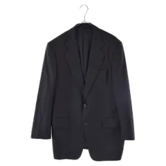 LANVIN (ランバン) 2B ストライプ テーラード ジャケット スラックス パンツ セットアップ ネイビー 96AB5のサムネイル