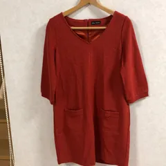 ナノユニバース　nano universe　ワンピース　Iライン　ウール　七分袖