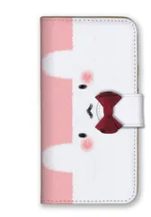 iPhone12 Pro Max ケース 手帳型 アイフォン12 プロマックス スマホケース リボン 可愛い ウサギ うさぎ ブタ くま 柴犬 猫 ペンギン パンダ 小鳥 インコ  イラスト パステル調 クレヨン カラー01